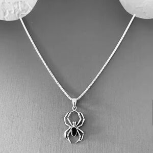 Silver Spider necklace